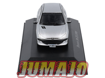 ARG60 Voiture 1/43 SALVAT Autos Inolvidables : PEUGEOT 206 XS 1999 3 Portes (Blister)