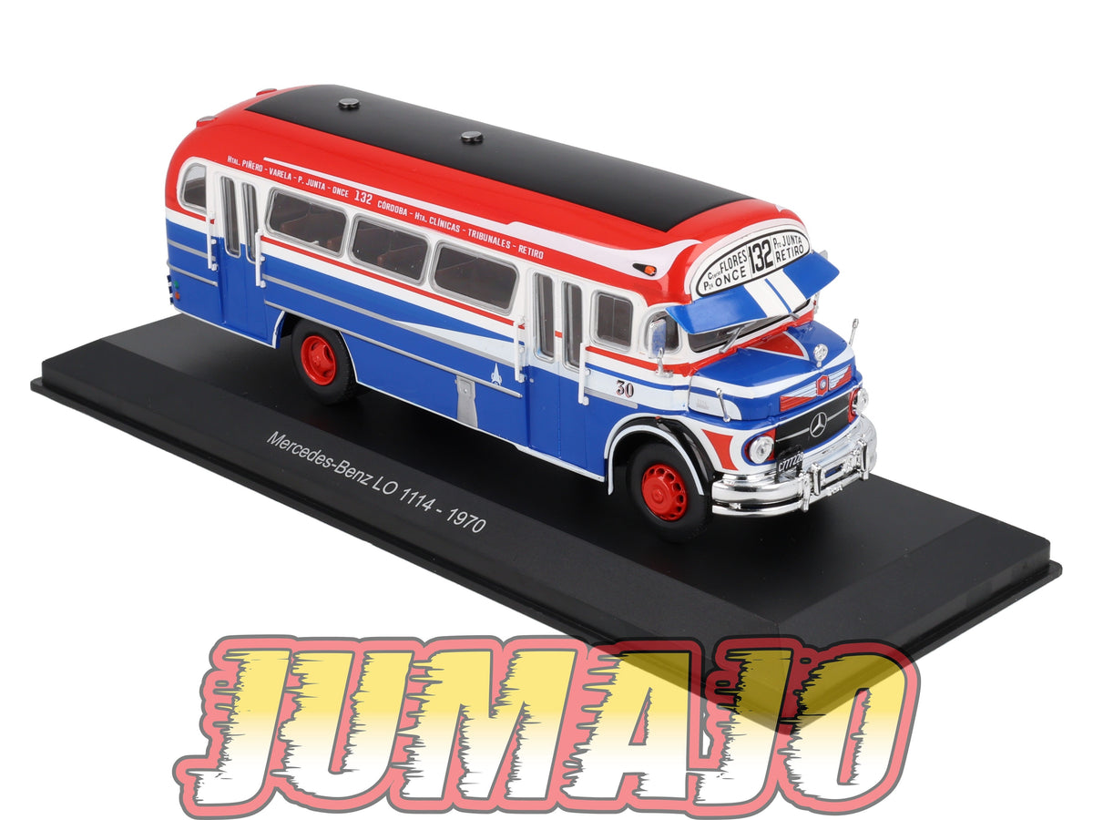 ARG804 BUS 1/43 SALVAT Argentine MERCEDES-BENZ LO 1114 LIGNE 132 Cordoba