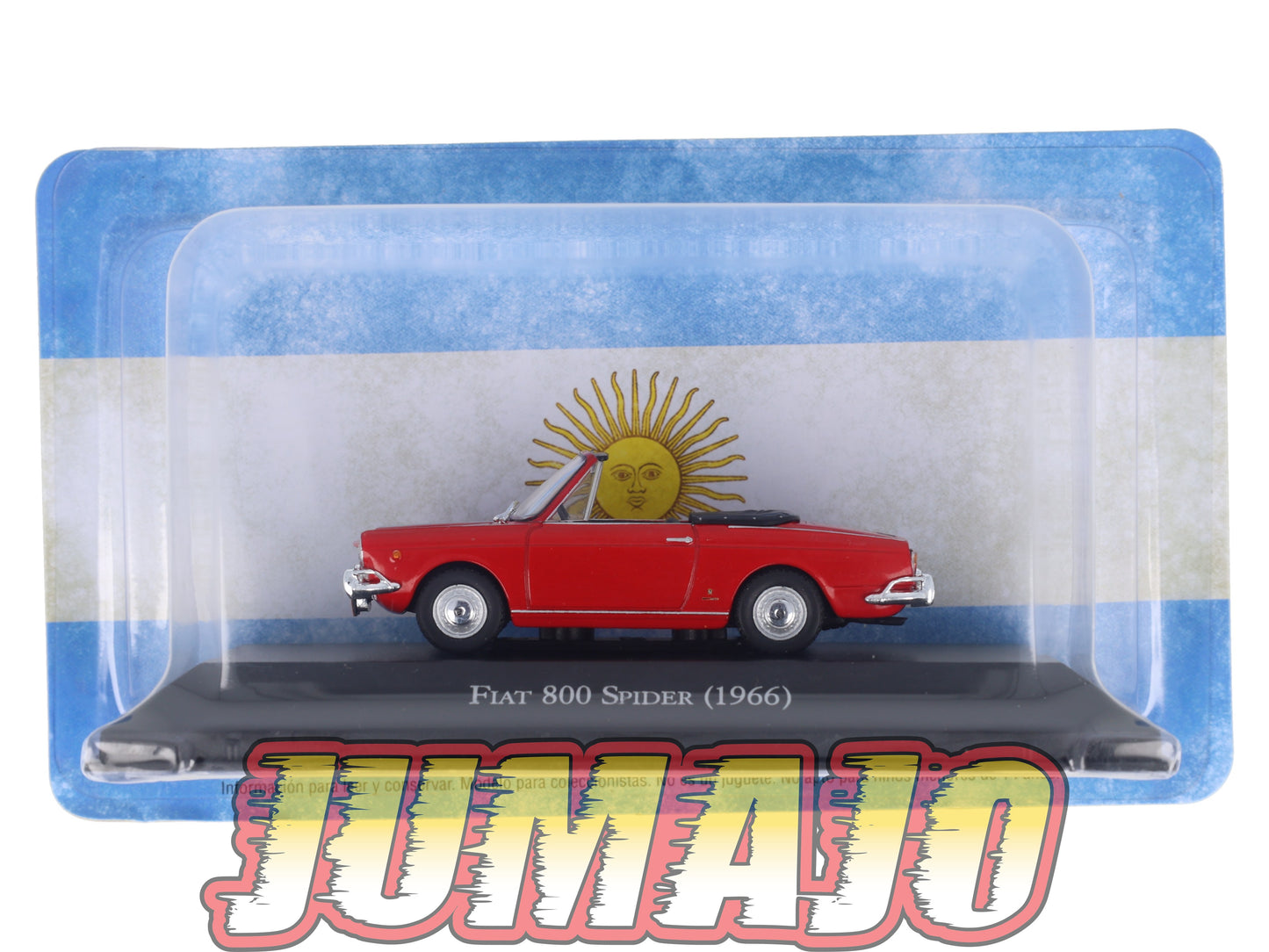 ARG95 Voiture 1/43 SALVAT Argentine Fiat 800 Spider 1966