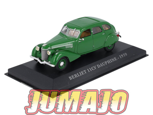 AUT19 Voiture 1/43 IXO altaya Voitures d'autrefois BERLIET 11CV dauphine 1939