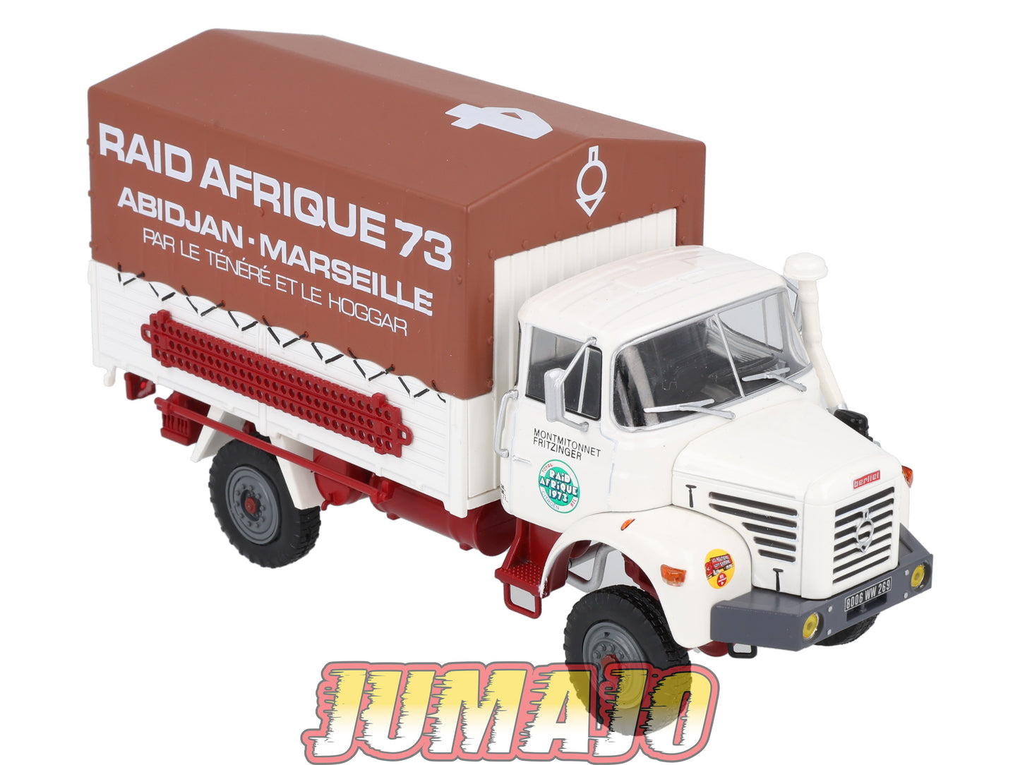 BER48 CAMIONS 1/43 Hachettes IXO BERLIET L64 8R 4x4 Cabine M3 Raid Afrique