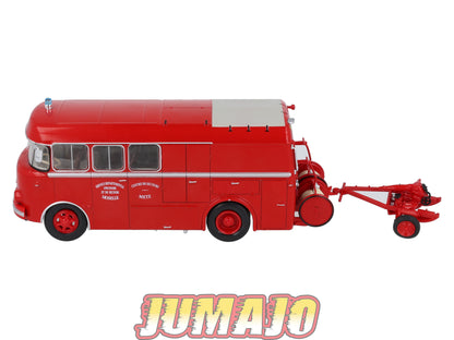 BER65 CAMIONS 1/43 Hachettes IXO BERLIET GLCK Metz Moselle pompier