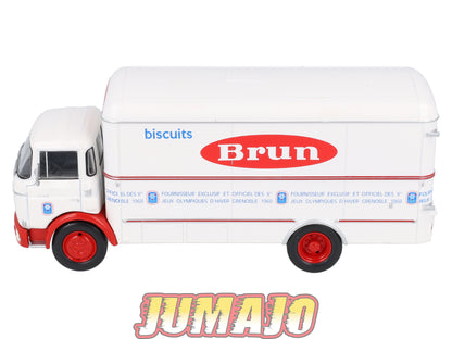 BER68 CAMIONS 1/43 Hachettes IXO BERLIET GAK Fourgon Biscuits bruns