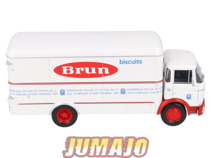 BER68 CAMIONS 1/43 Hachettes IXO BERLIET GAK Fourgon Biscuits bruns