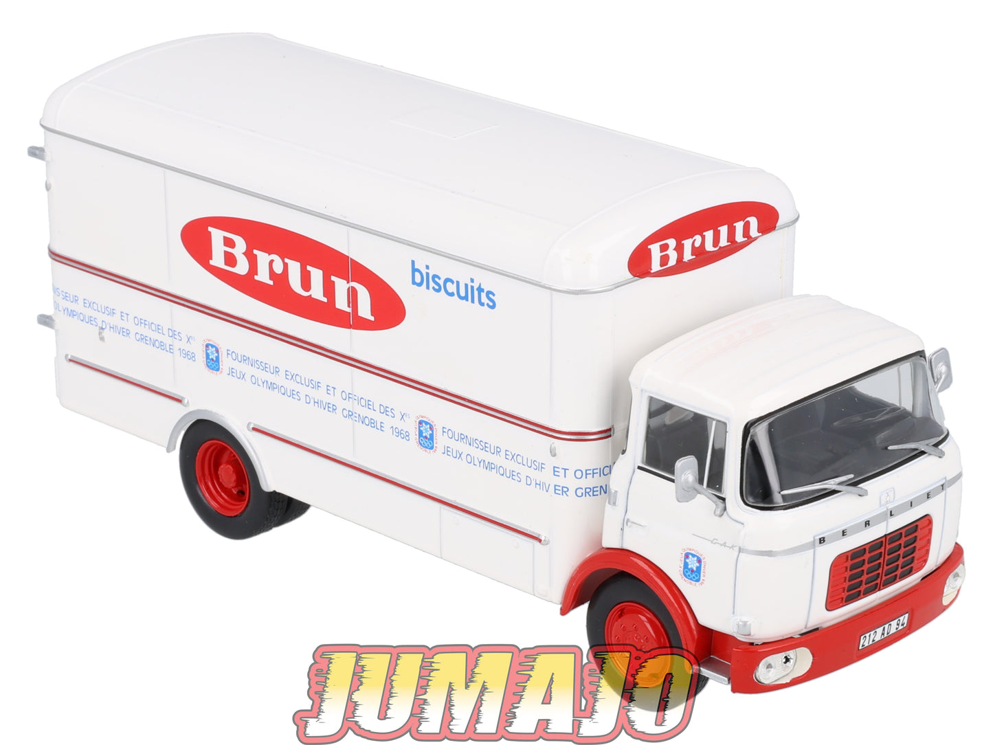 BER68 CAMIONS 1/43 Hachettes IXO BERLIET GAK Fourgon Biscuits bruns