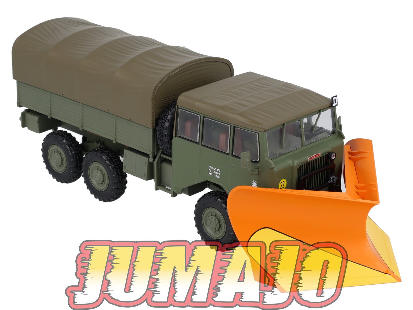 BER69 CAMIONS 1/43 Hachettes IXO BERLIET GBU 15 militaire Chasse-neige