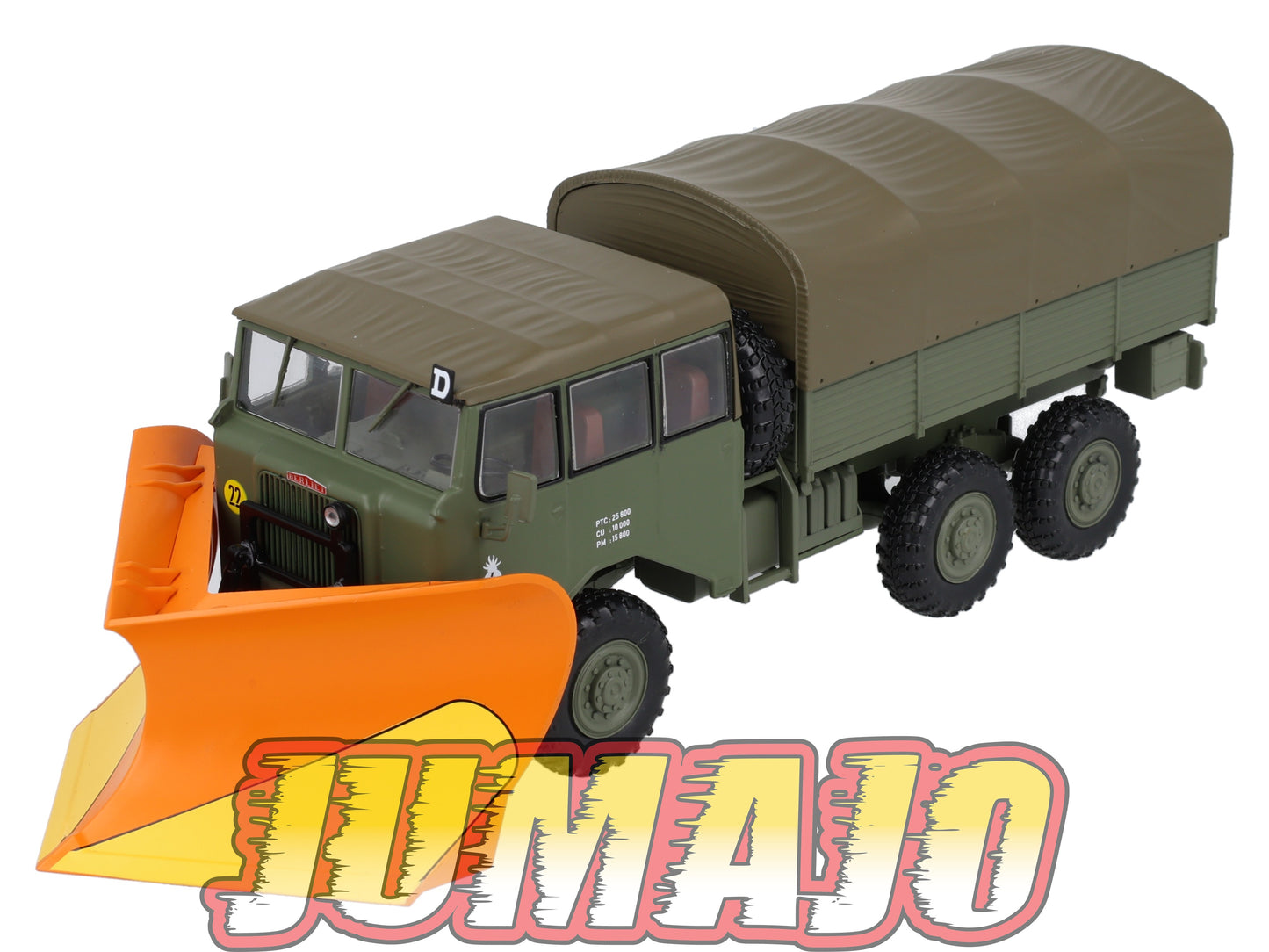 BER69 CAMIONS 1/43 Hachettes IXO BERLIET GBU 15 militaire Chasse-neige