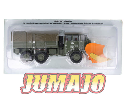 BER69 CAMIONS 1/43 Hachettes IXO BERLIET GBU 15 militaire Chasse-neige