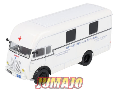 BER71 CAMIONS 1/43 Hachettes IXO BERLIET GLA 5R Fourgon intégral Croix rouge