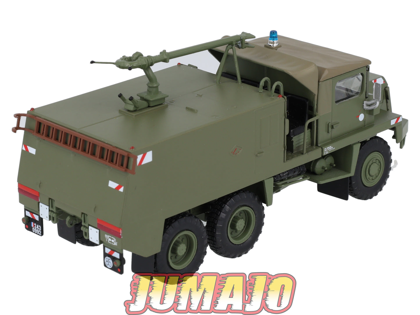 BER76 CAMIONS 1/43 Hachettes IXO BERLIET GBC 8KT Militaire Incendie aeroport