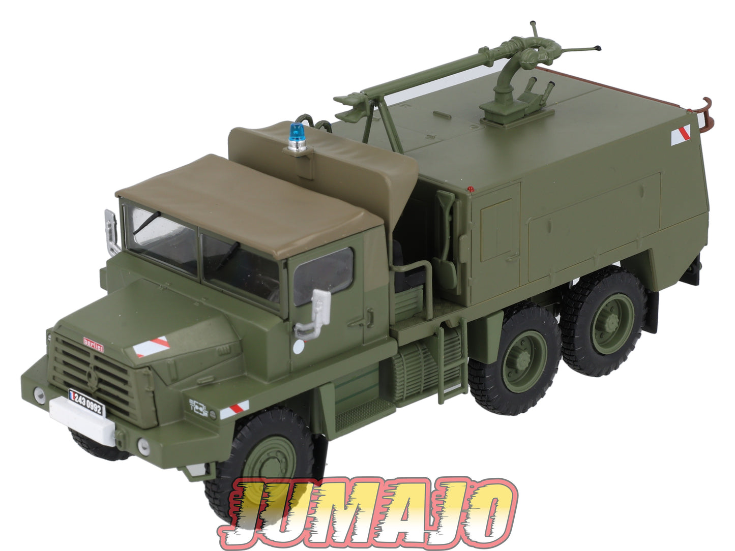 BER76 CAMIONS 1/43 Hachettes IXO BERLIET GBC 8KT Militaire Incendie aeroport