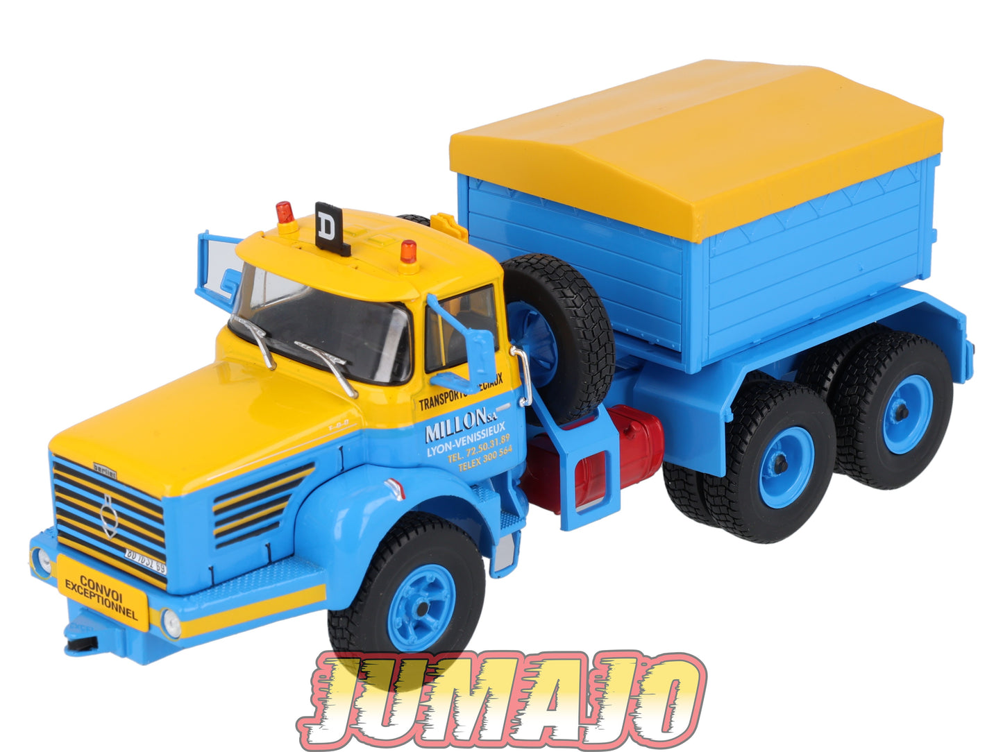 BER84 CAMIONS 1/43 Hachettes IXO BERLIET TBO M3 Pousseur Millon