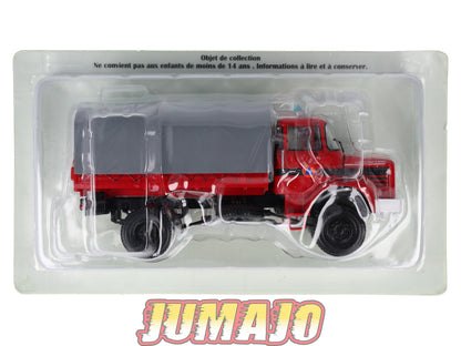 BER87 CAMIONS 1/43 Hachettes IXO BERLIET L 64 4x4 Bache securite civile