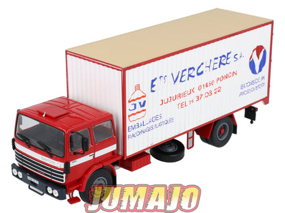 BER88 CAMIONS 1/43 Hachettes IXO BERLIET GR 231 Container Verchere