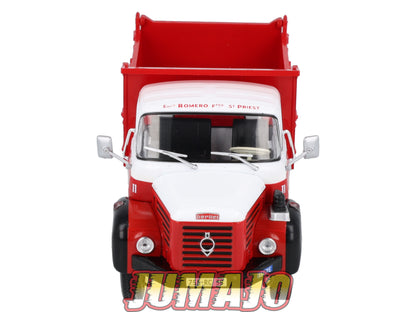 BER89 CAMIONS 1/43 Hachettes IXO BERLIET GLR 8 M3 Benne entrepreneur