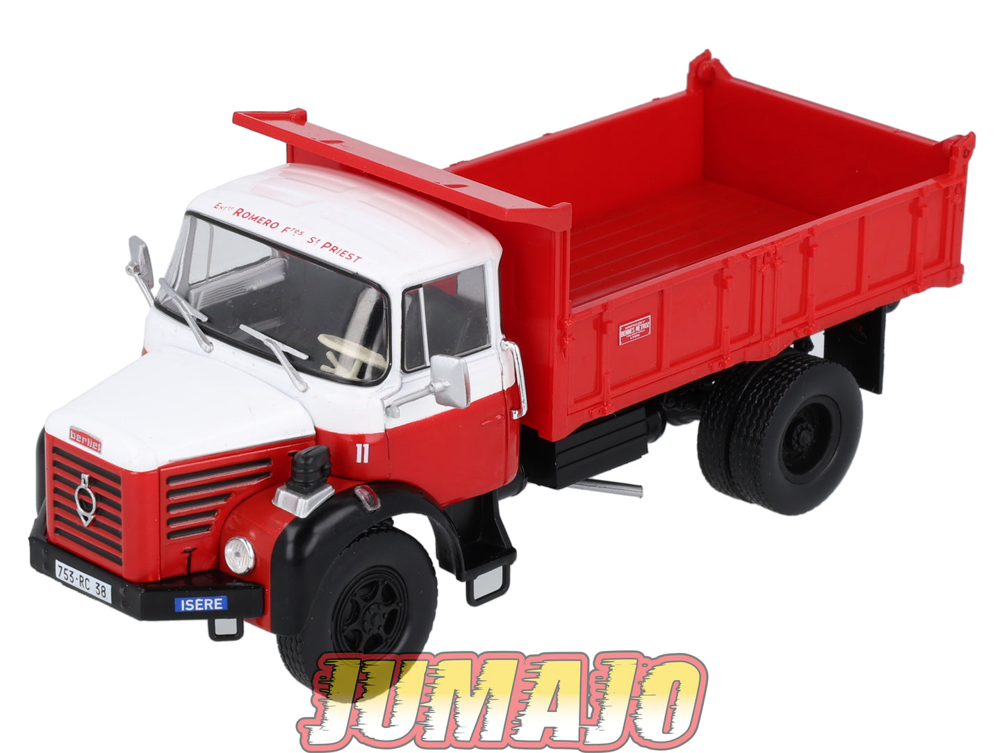 BER89 CAMIONS 1/43 Hachettes IXO BERLIET GLR 8 M3 Benne entrepreneur