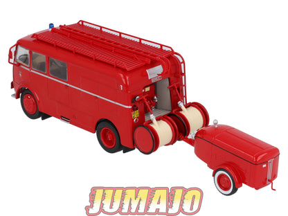 BER94 CAMIONS 1/43 Hachettes IXO BERLIET GLA 19 R Fourgon mixte pompiers