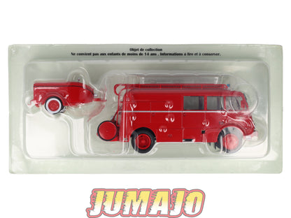 BER94 CAMIONS 1/43 Hachettes IXO BERLIET GLA 19 R Fourgon mixte pompiers