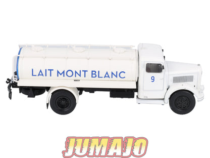 BER99 CAMIONS 1/43 Hachettes IXO BERLIET GDR 7 D Citerne Lait mont Blanc