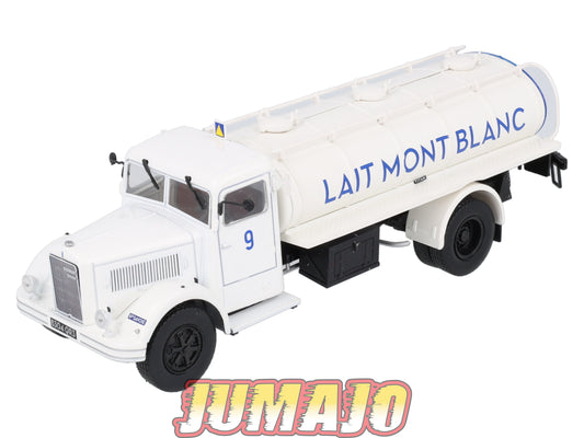 BER99 CAMIONS 1/43 Hachettes IXO BERLIET GDR 7 D Citerne Lait mont Blanc