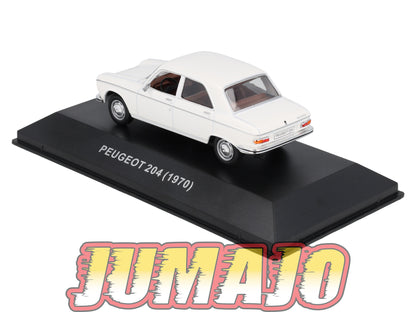 BJ16 Voiture 1/43 JUMAJO Peugeot 204 1970 Blanc