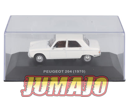 BJ16 Voiture 1/43 JUMAJO Peugeot 204 1970 Blanc