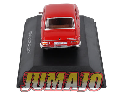 BJ17 Voiture 1/43 JUMAJO Peugeot 204 1970 Rouge