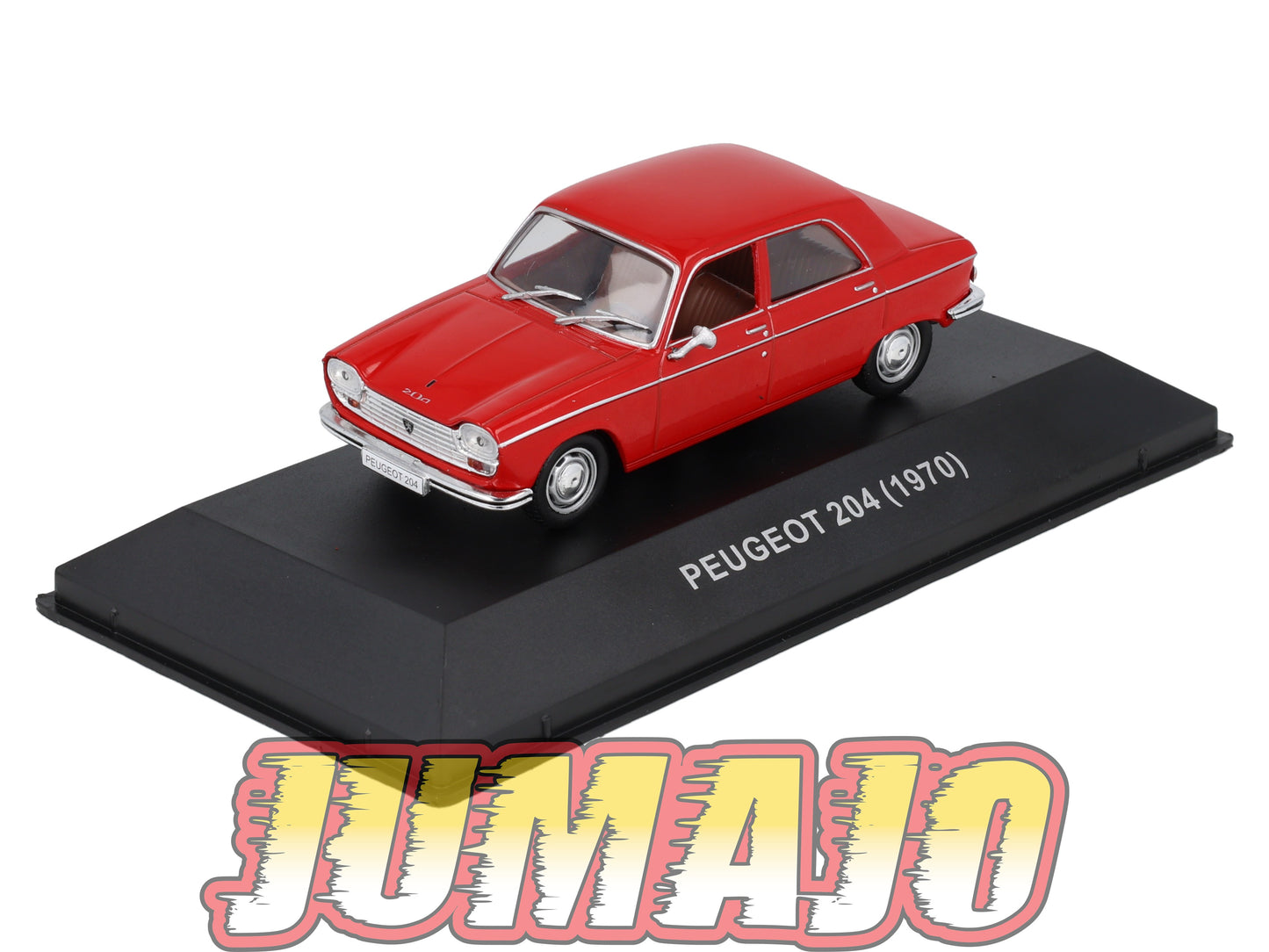 BJ17 Voiture 1/43 JUMAJO Peugeot 204 1970 Rouge