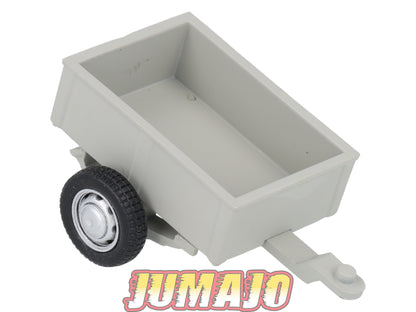 BJ401 Voiture 1/43 JUMAJO Remorque 2 roues