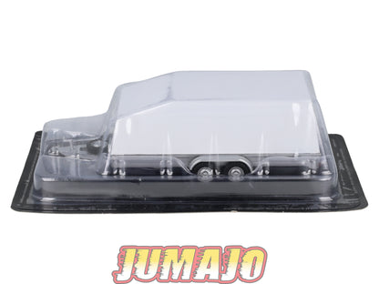 BJ403 Voiture 1/43 JUMAJO Remorque Doubles essieux Porte Voiture fermé