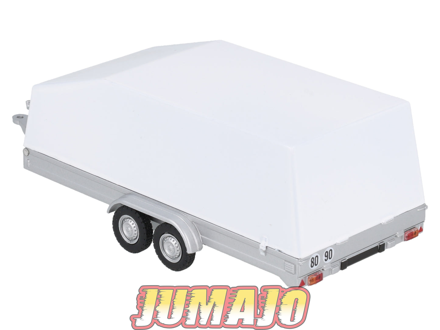 BJ403 Voiture 1/43 JUMAJO Remorque Doubles essieux Porte Voiture fermé