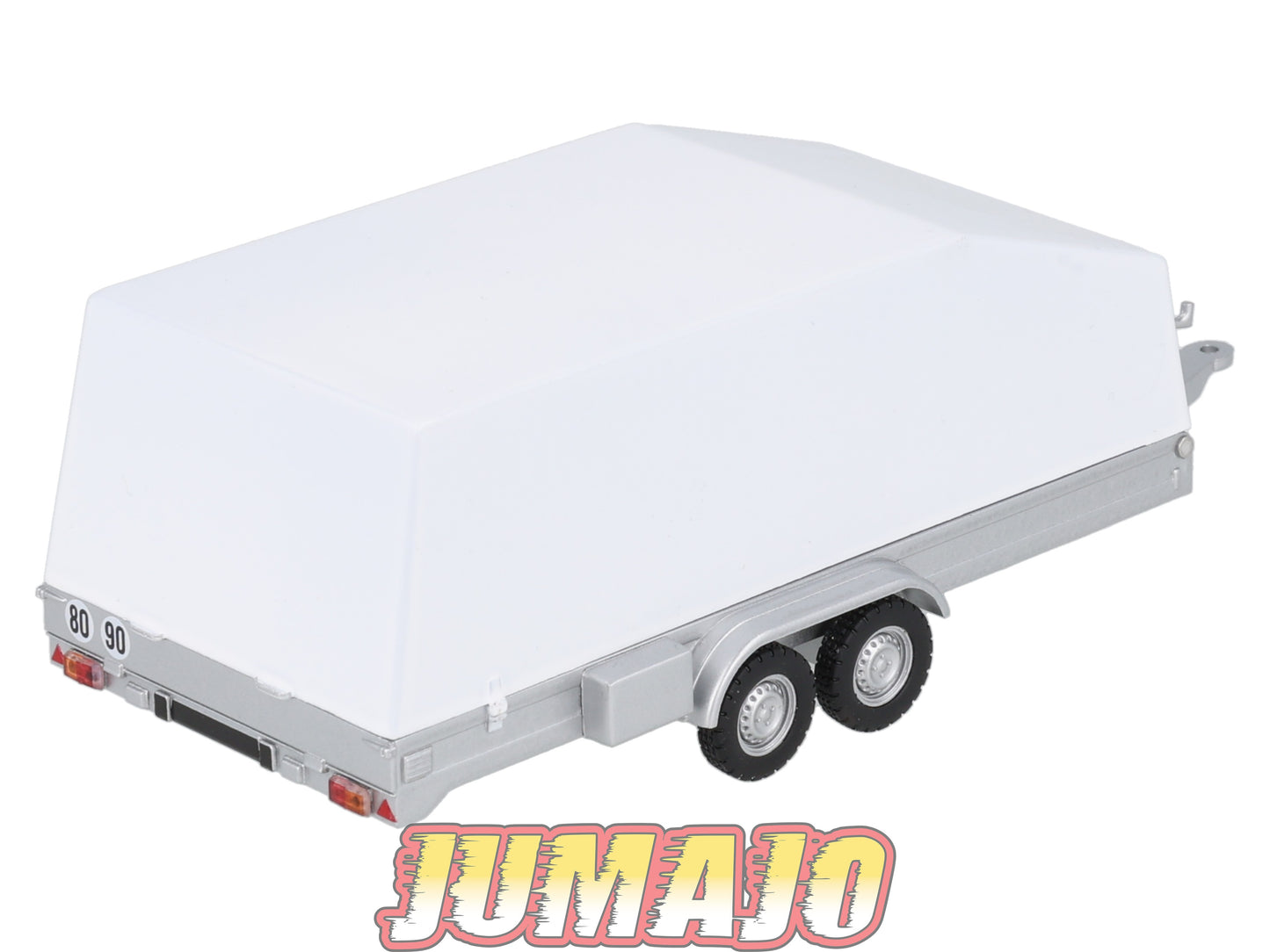 BJ403 Voiture 1/43 JUMAJO Remorque Doubles essieux Porte Voiture fermé