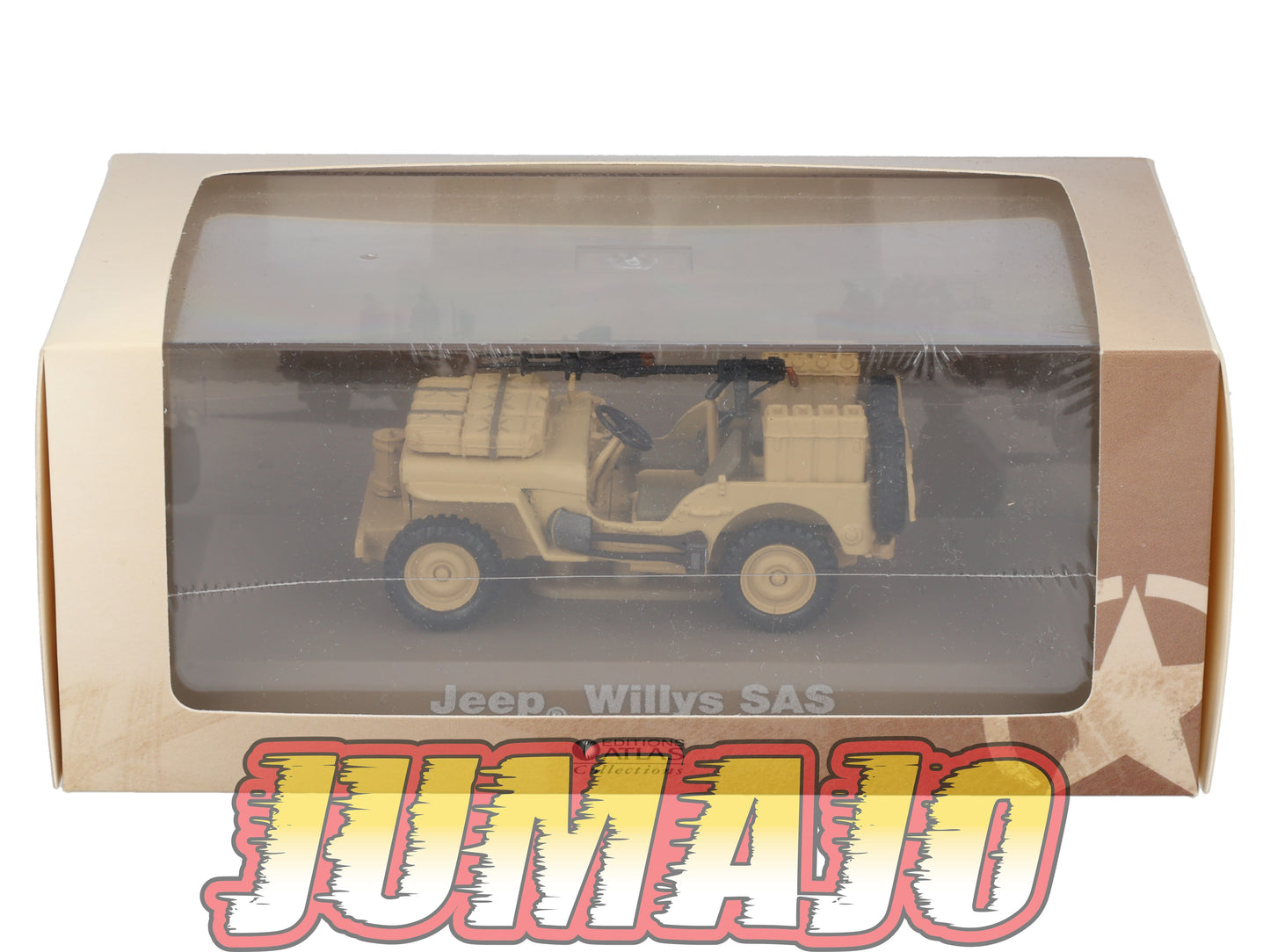 BL18 atlas IXO 1/43 Blindés WW2 : Jeep Willys SAS