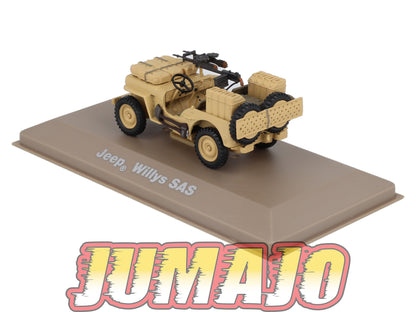 BL18 atlas IXO 1/43 Blindés WW2 : Jeep Willys SAS