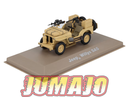 BL18 atlas IXO 1/43 Blindés WW2 : Jeep Willys SAS