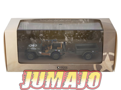 BL1 Atlas IXO 1/43 Blindés WW2 : JEEP Willys MB De la 2e DB