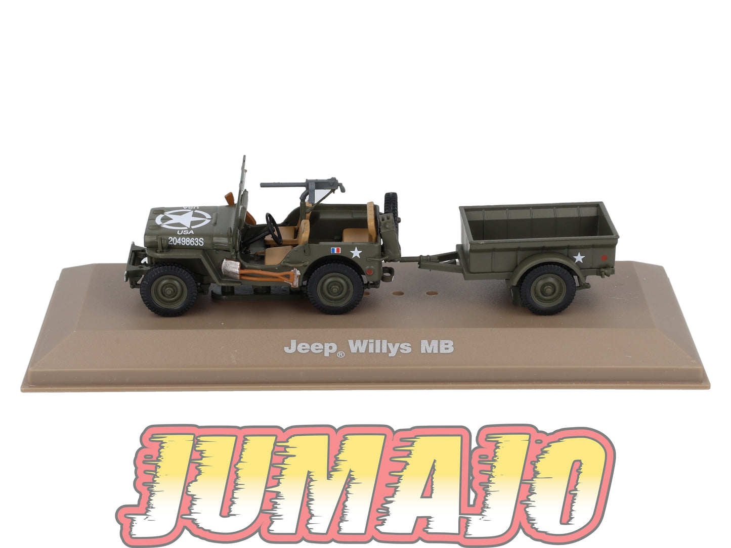 BL1 Atlas IXO 1/43 Blindés WW2 : JEEP Willys MB De la 2e DB