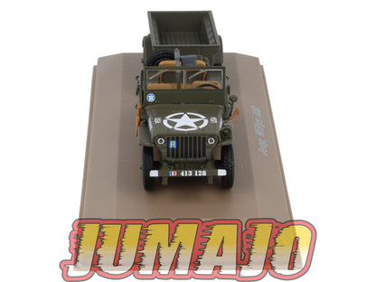 BL1 Atlas IXO 1/43 Blindés WW2 : JEEP Willys MB De la 2e DB