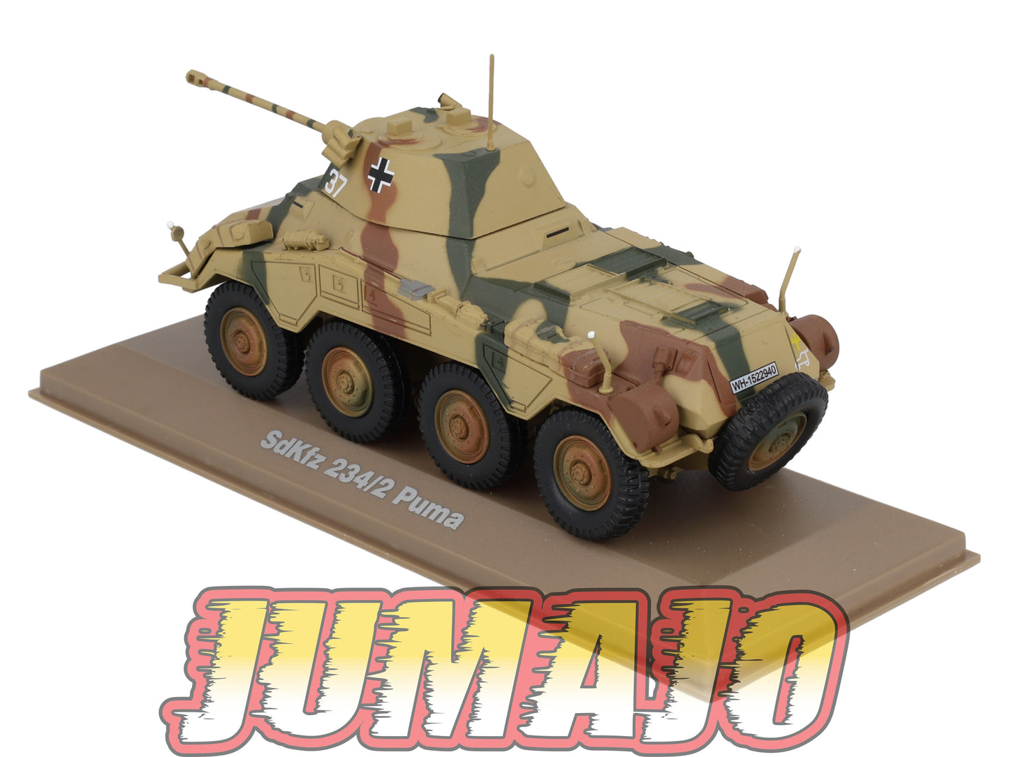 BL4 Atlas IXO 1/43 Blindés WW2 : SdKfz 234/2 Puma blindés lourd 8 roues