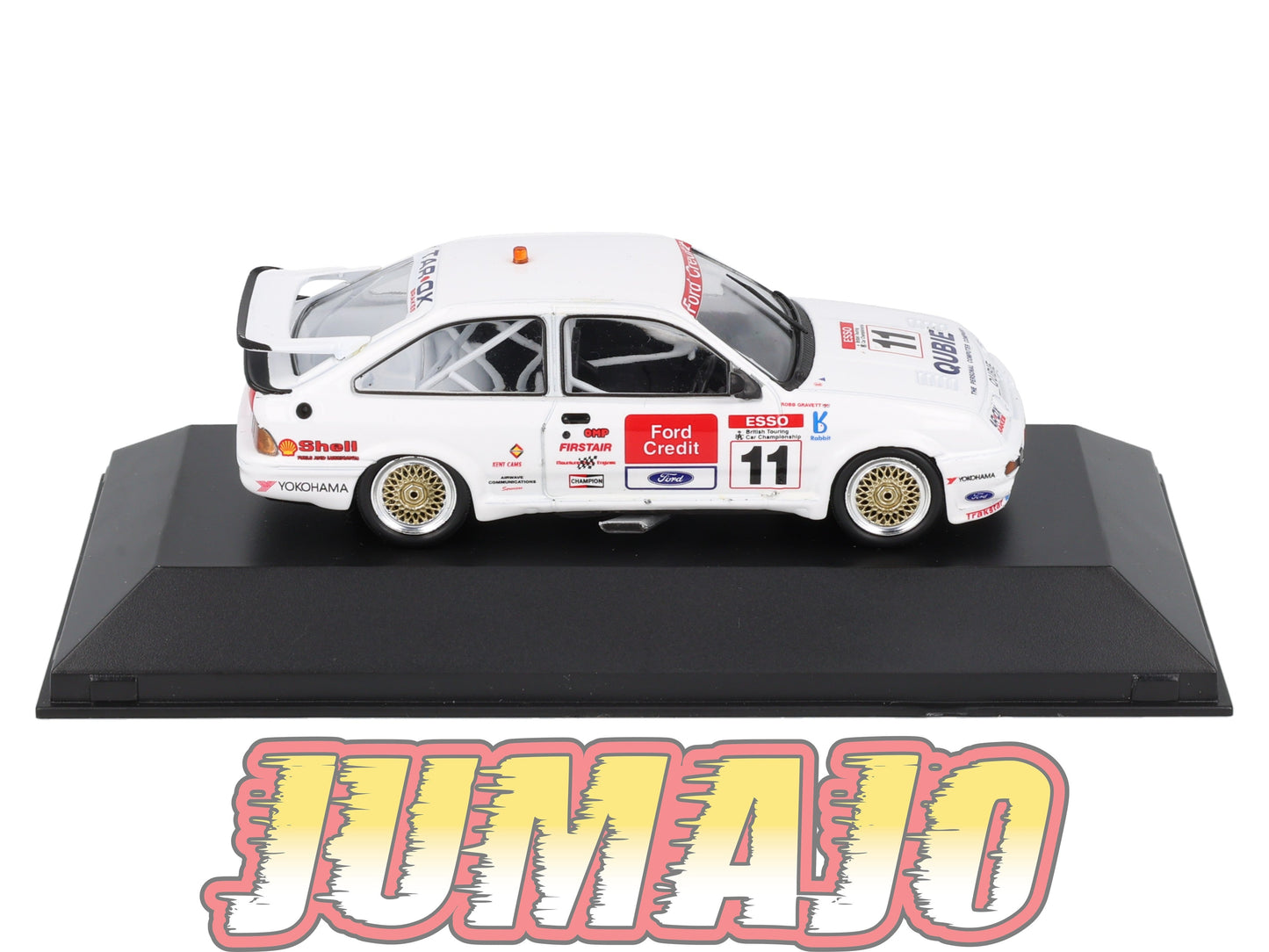 BTCC12 voiture 1/43 IXO atlas BTCC : FORD SIERRA RS500 COSWORTH #11 Robb Gravett (Trakstar Motorsport) 1990 BTCC Champion