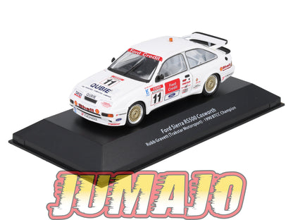 BTCC12 voiture 1/43 IXO atlas BTCC : FORD SIERRA RS500 COSWORTH #11 Robb Gravett (Trakstar Motorsport) 1990 BTCC Champion