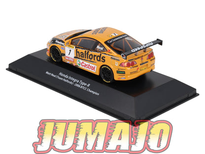 BTCC15 voiture 1/43 IXO atlas BTCC : HONDA INTEGRA TYPE-R #1 Matt Neal (Team Halfords) 2006 BTCC Champion