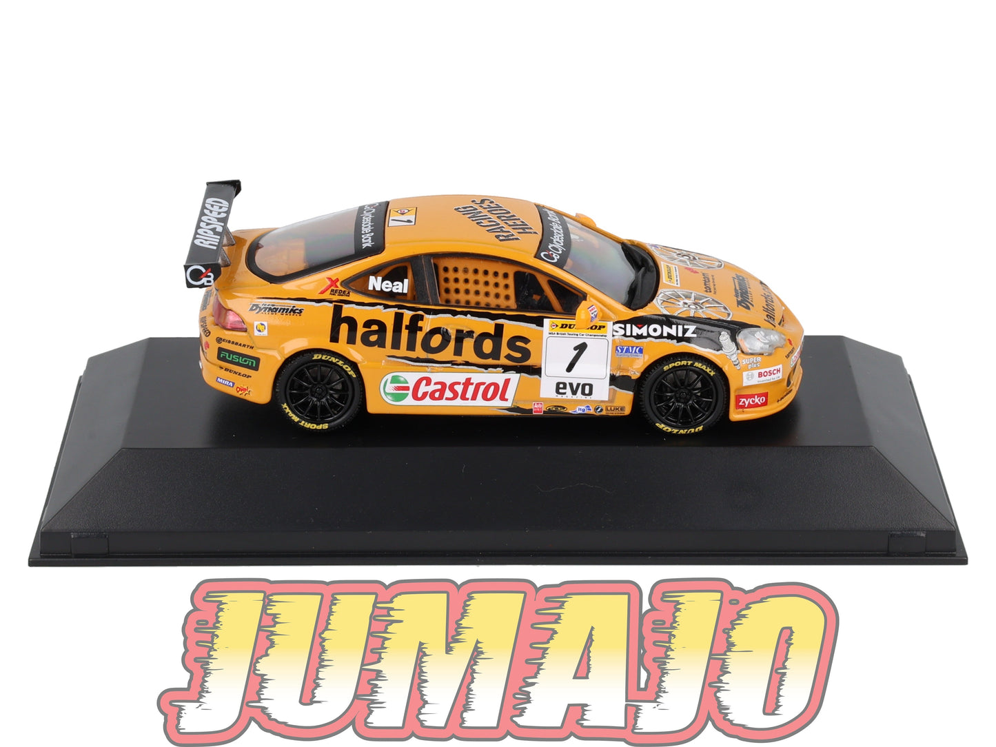 BTCC15 voiture 1/43 IXO atlas BTCC : HONDA INTEGRA TYPE-R #1 Matt Neal (Team Halfords) 2006 BTCC Champion