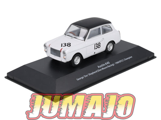 BTCC16 voiture 1/43 IXO atlas BTCC : AUSTIN A40 #138 George 'Doc' Shepherd (Don Moore Racing) 1960 BTCC Champion