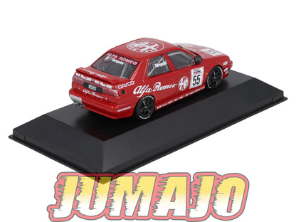 BTCC17 voiture 1/43 IXO atlas BTCC : ALFA ROMEO 155 TS #55 Gabriele Tarquini (Alfa Corse) 1994 BTCC Champion