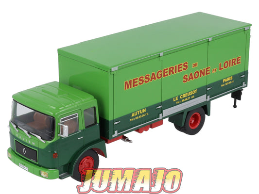 CAM121 Camions d'autrefois 1/43 Altaya IXO : SAVIEM CAB880 Messageries de Saone
