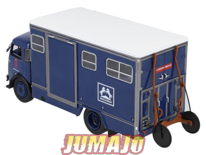 CAM15 Camions d'autrefois 1/43 Altaya IXO : BERLIET GLA Transport chevaux