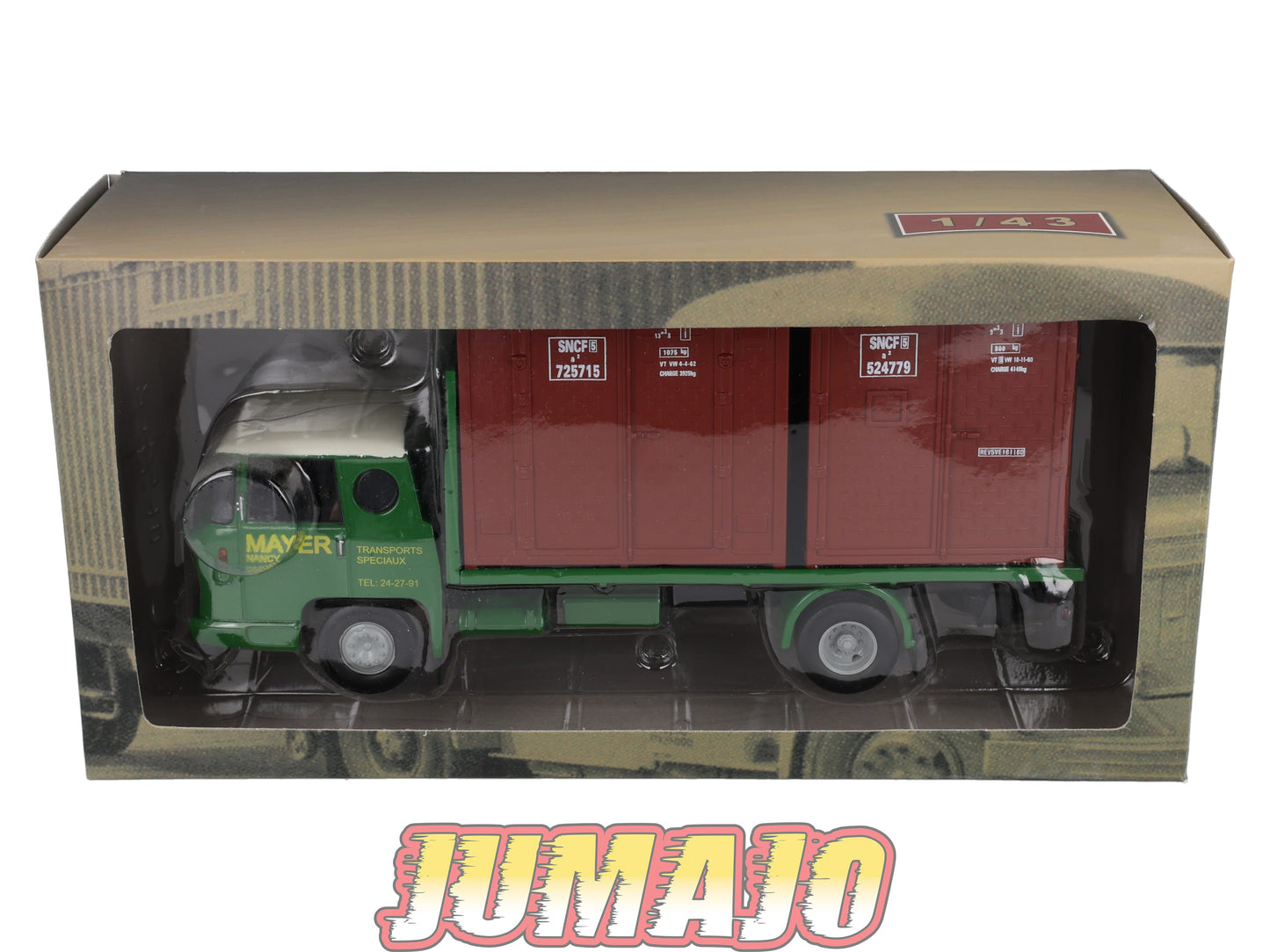 CAM24 Camions d'autrefois 1/43 Altaya IXO : BERLIET TDA Mayer SNCF