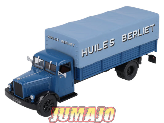 CAM28 Camions d'autrefois 1/43 Altaya IXO : BERLIET GDC bâché Huiles Berliet