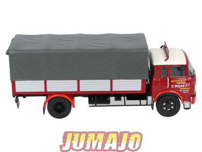 CAM44 Camions d'autrefois 1/43 Altaya IXO : BERLIET GR12 Bâché Matériaux transport